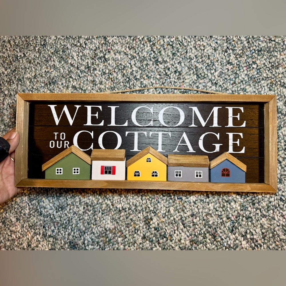 Michaels Multicolor Cottage Welcome Sign